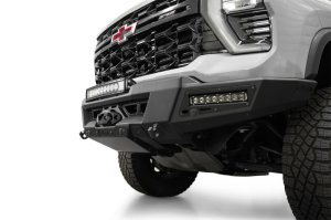 Chevrolet Silverado 2500 Front Bumper - Addictive Desert Designs - Phantom Winch - Hammer Black - 2024+